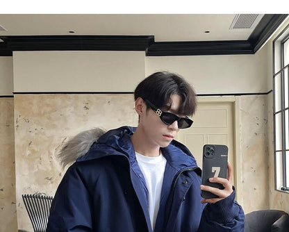 Hooded Faux Fur Zip-Up Parka