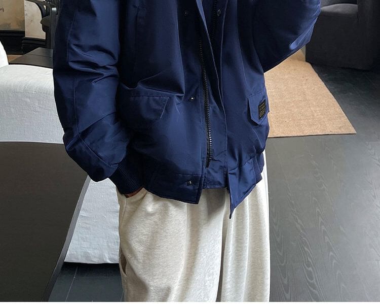 Hooded Faux Fur Zip-Up Parka