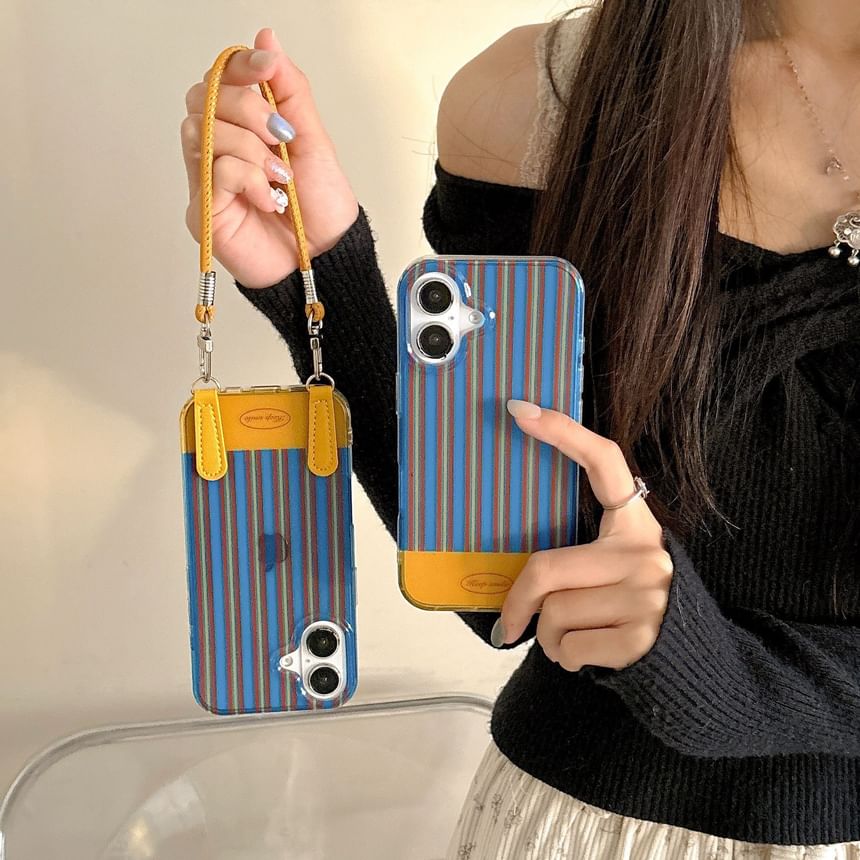 Case Phone Striped / Strap Set