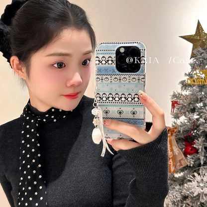 Set / Penguin Charm Phone Case