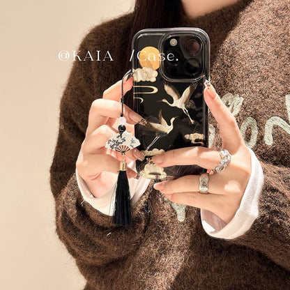 Crane Phone Case / Tassel Charm / Set