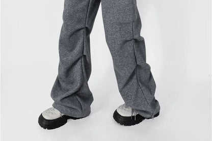 Drawstring Waist Loose Fit Cargo Sweatpants