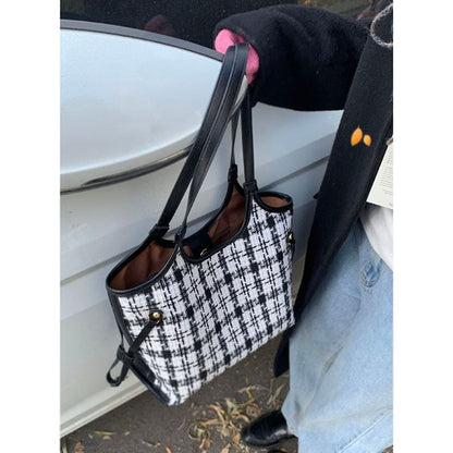 Plaid Shoulder Bag