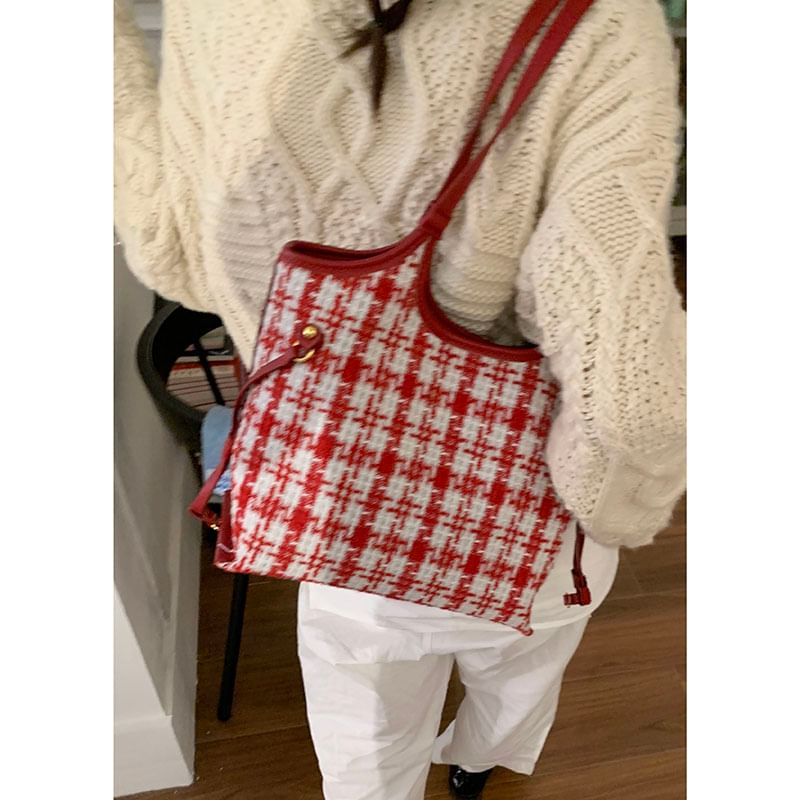 Plaid Shoulder Bag
