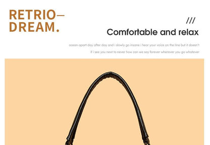 Genuine Leather Plain Shoulder Bag