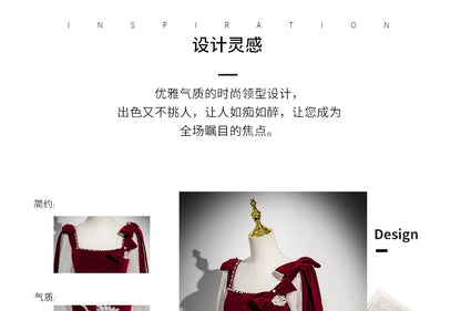 Velvet Long-Sleeve Gown Panel Sequin Tulle Evening A-Line Floral