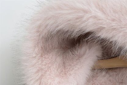 Reversible Hood Faux Fur Zip Jacket