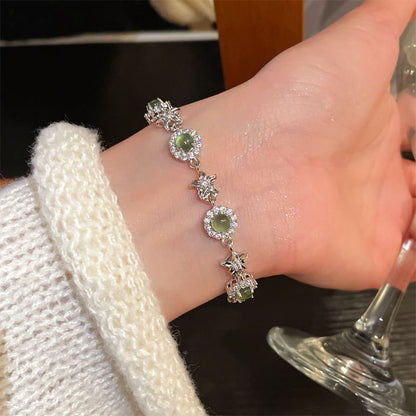 CZ Beaded Bracelet
