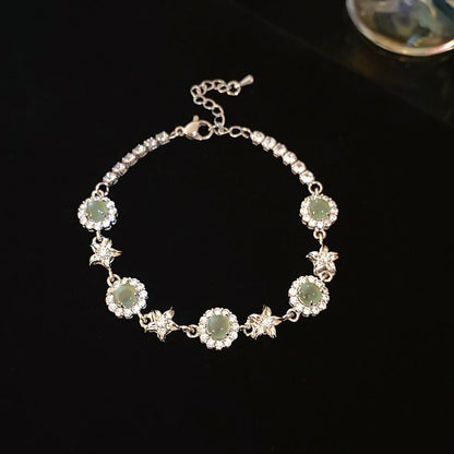 CZ Beaded Bracelet