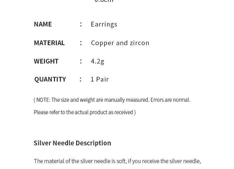 CZ Snowflake Drop Earring