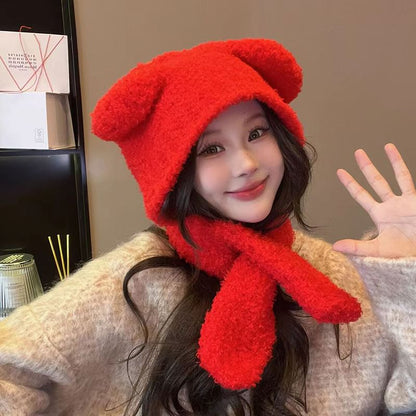 Bear Ear Knit Balaclava