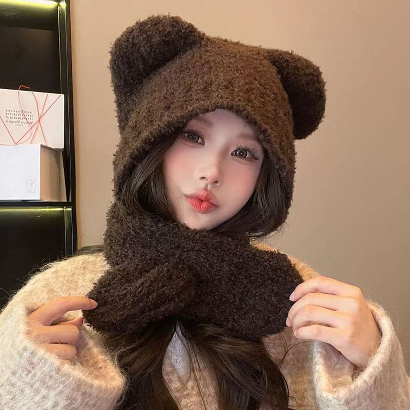 Bear Ear Knit Balaclava