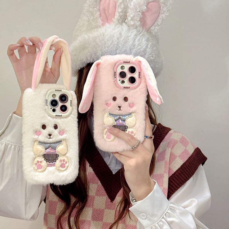 Rabbit Chenille Phone Case