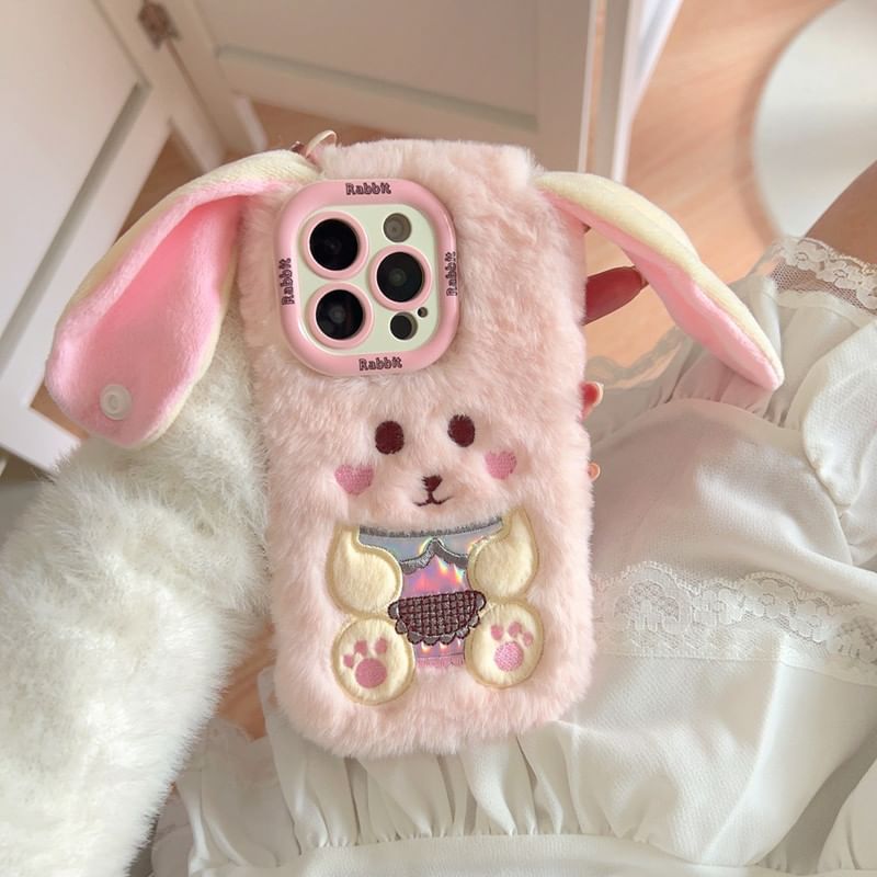 Rabbit Chenille Phone Case