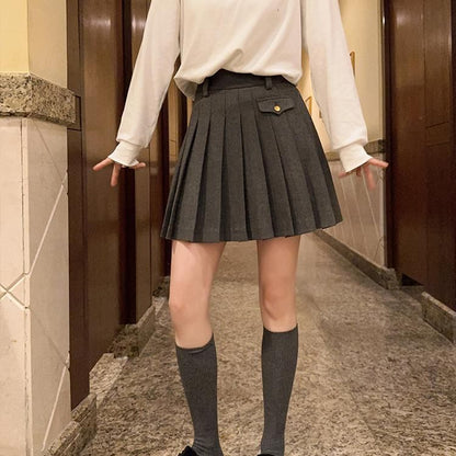 Plain Tall Socks Set