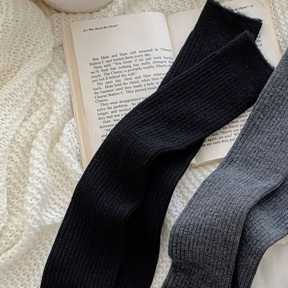 Plain Tall Socks Set