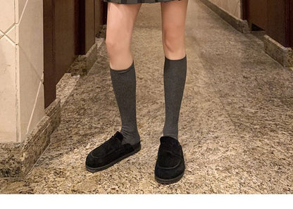 Plain Tall Socks Set