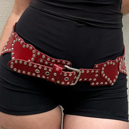 Belt Studded Heart-Shaped