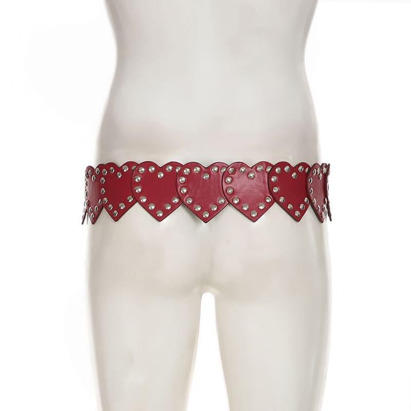Belt Studded Heart-Shaped