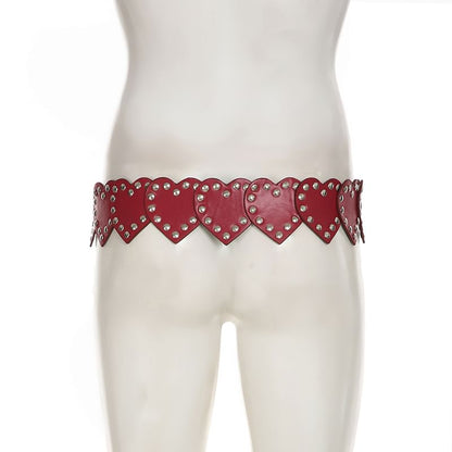 Belt Studded Heart-Shaped