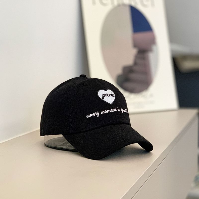 Heart Embroidered Cap