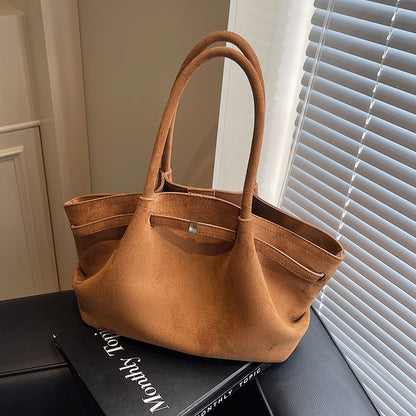 Suede Bag Faux Tote
