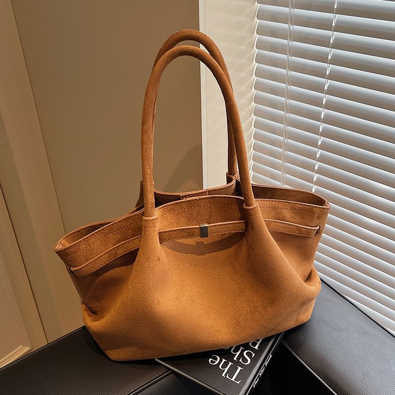 Suede Bag Faux Tote