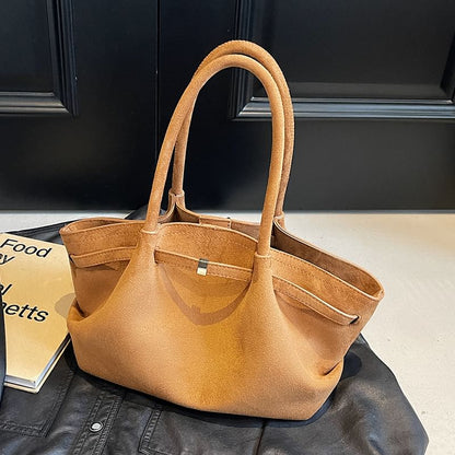 Suede Bag Faux Tote