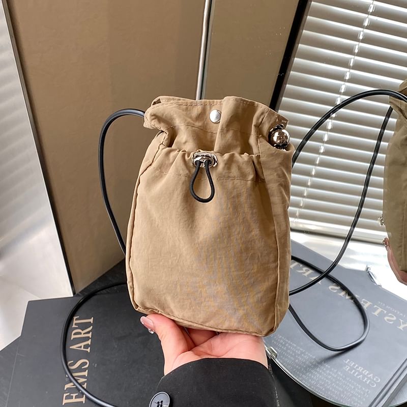 Drawstring Bucket Bag Plain