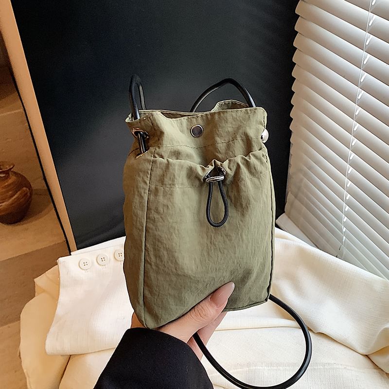 Drawstring Bucket Bag Plain