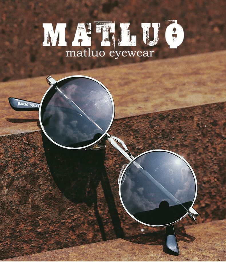 Round Metal Frame Sunglasses