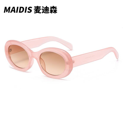 Oval Resin Sunglasses