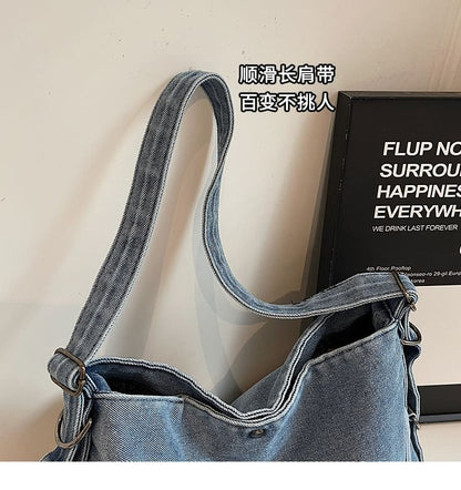 Bag Denim Plain Tote