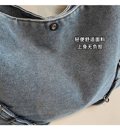 Bag Denim Plain Tote