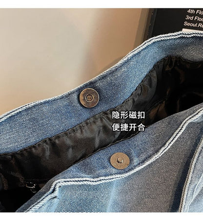 Bag Denim Plain Tote