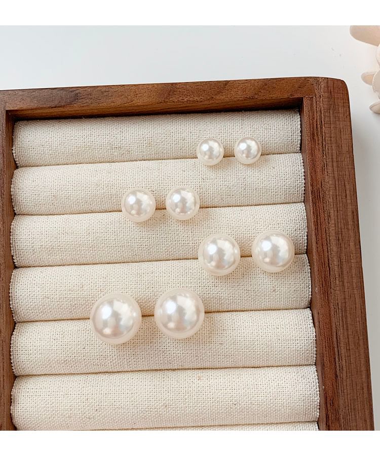 Faux Pearl Stud Earring (Various Designs)