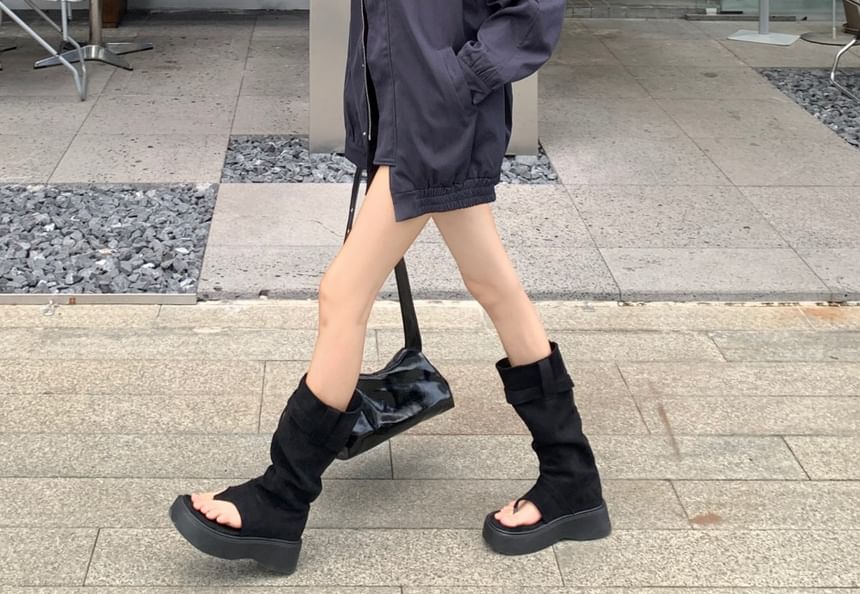 Stand Collar Embroidered Zip Jacket