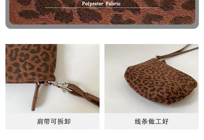 Leopard Print Pouch Necklace