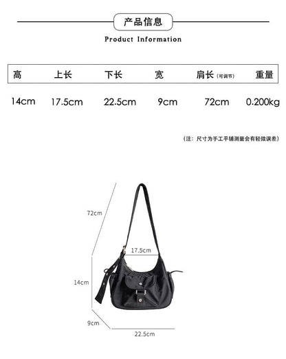 Multi-Pocket Drawstring Shoulder Bag