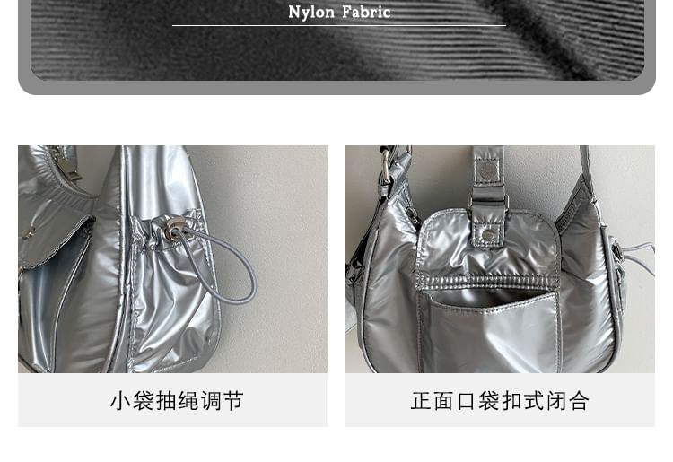 Multi-Pocket Drawstring Shoulder Bag