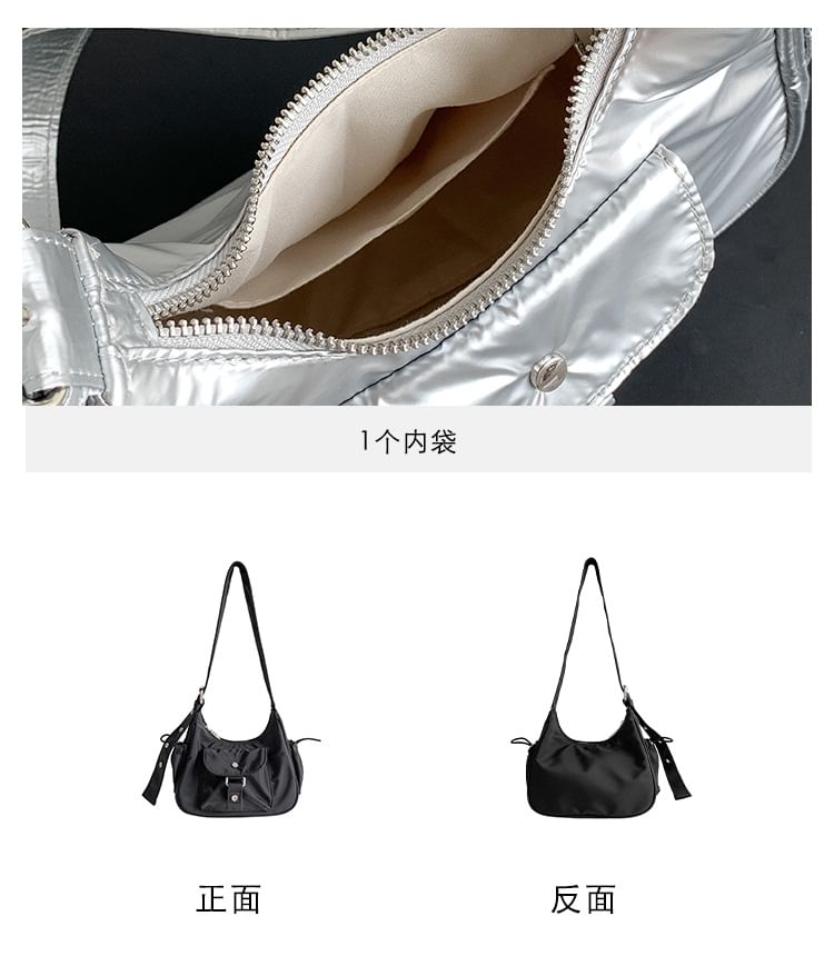 Multi-Pocket Drawstring Shoulder Bag