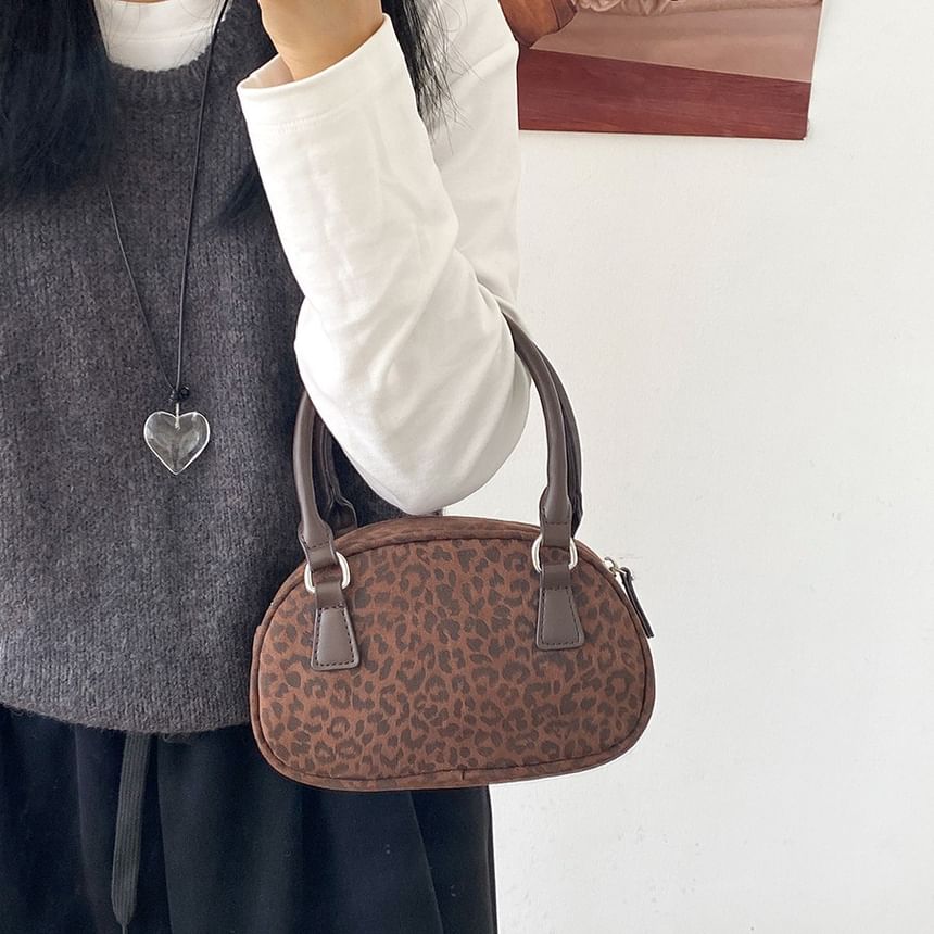 Leopard Print Shoulder Bag