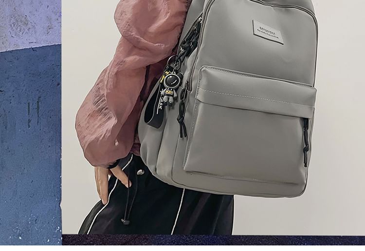 Plain Applique Laptop Backpack / Bag Charm / Set