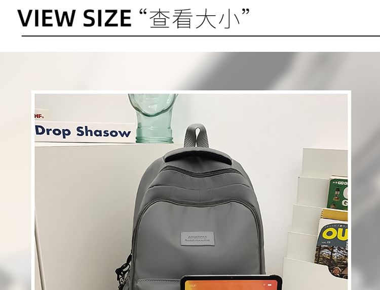 Plain Applique Laptop Backpack / Bag Charm / Set