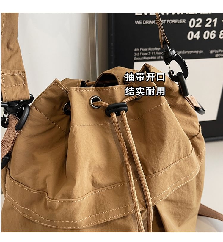 Multi-Pocket Drawstring Backpack