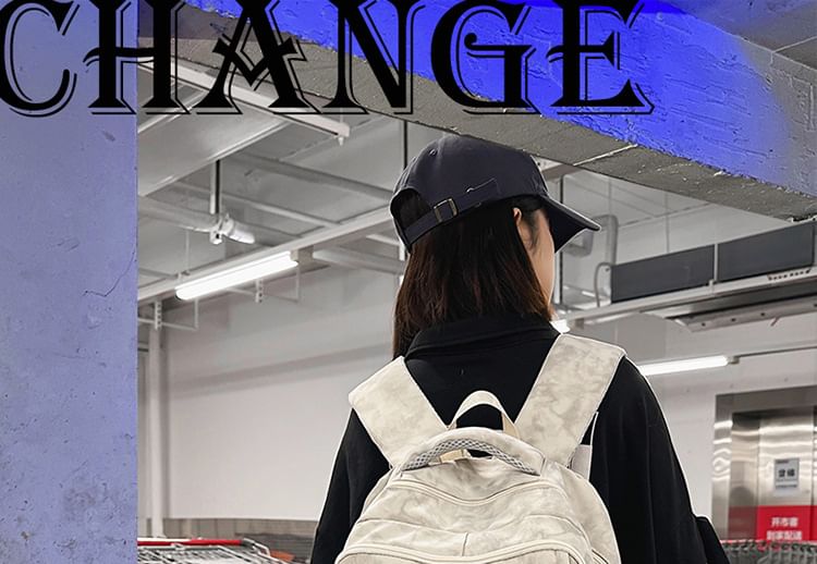 Tie Dye Lettering Applique Nylon Laptop Backpack / Bag Charm / Set