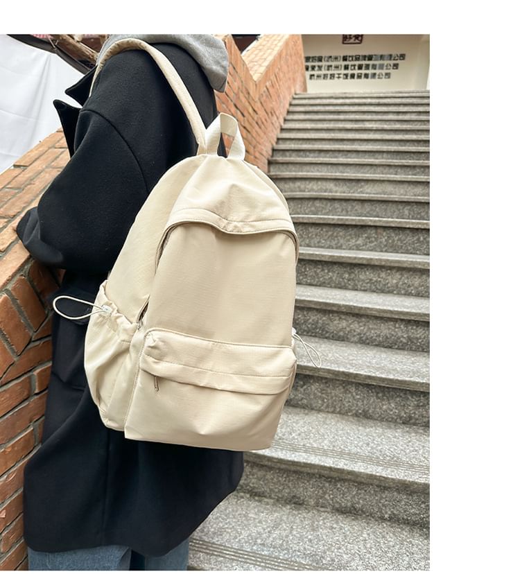 Plain Nylon Laptop Backpack