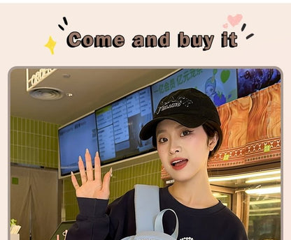 Two Tone Applique Nylon Laptop Backpack / Bag Charm / Badge / Set