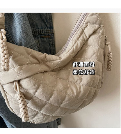 Plain Quilted Crossbody Bag