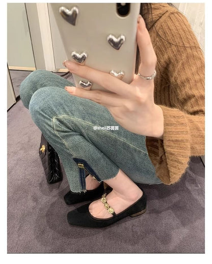 Heel Plain Low Accent Metal Mary Pumps Jane